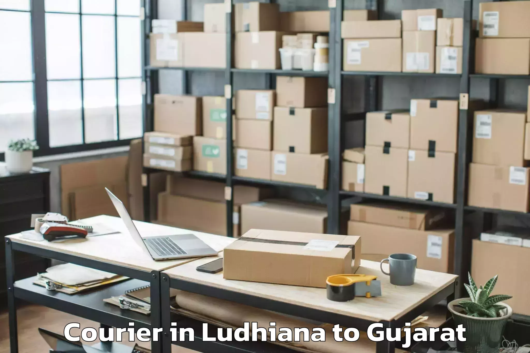 Reliable Ludhiana to Gujarat Ayurved University Jam Courier